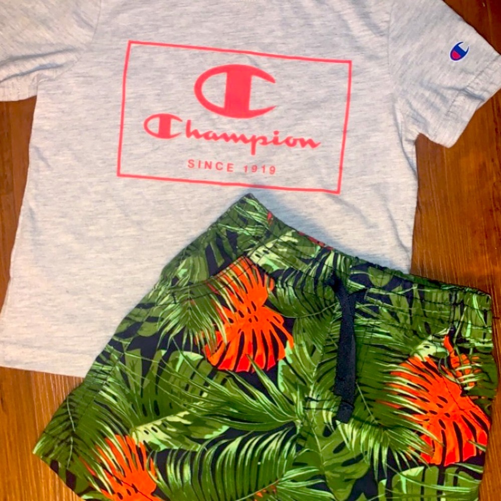 3T boy’s Champion Summer Outfit
